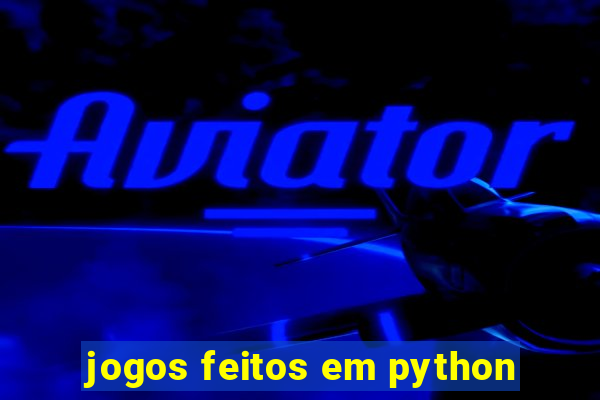 jogos feitos em python